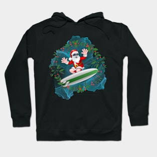 THE COOL SURFIST SANTA Hoodie